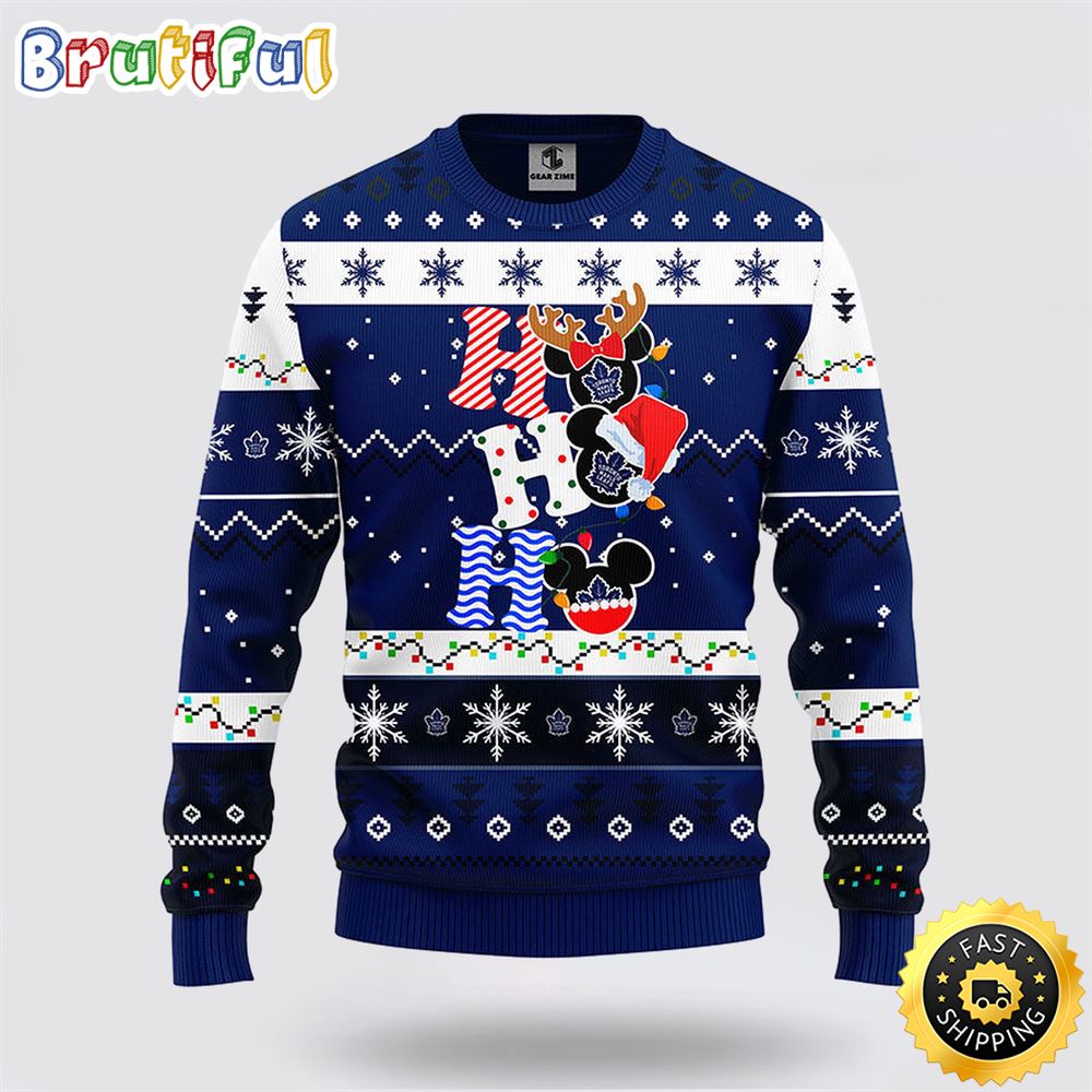 Sportswearmerch Toronto Maple Leafs NHL Mickey Ugly Christmas Sweater For Fan