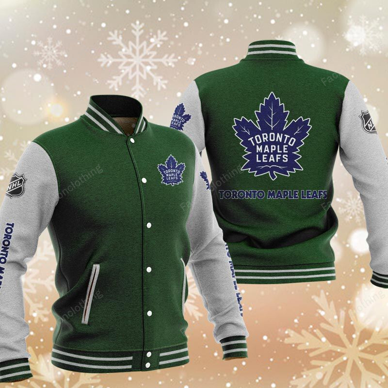 Sportswearmerch Toronto Maple Leafs NHL Personalized Baseball Jacket For Fan