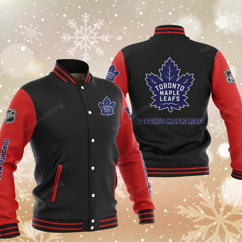 Sportswearmerch Toronto Maple Leafs NHL Personalized Baseball Jacket For Fan