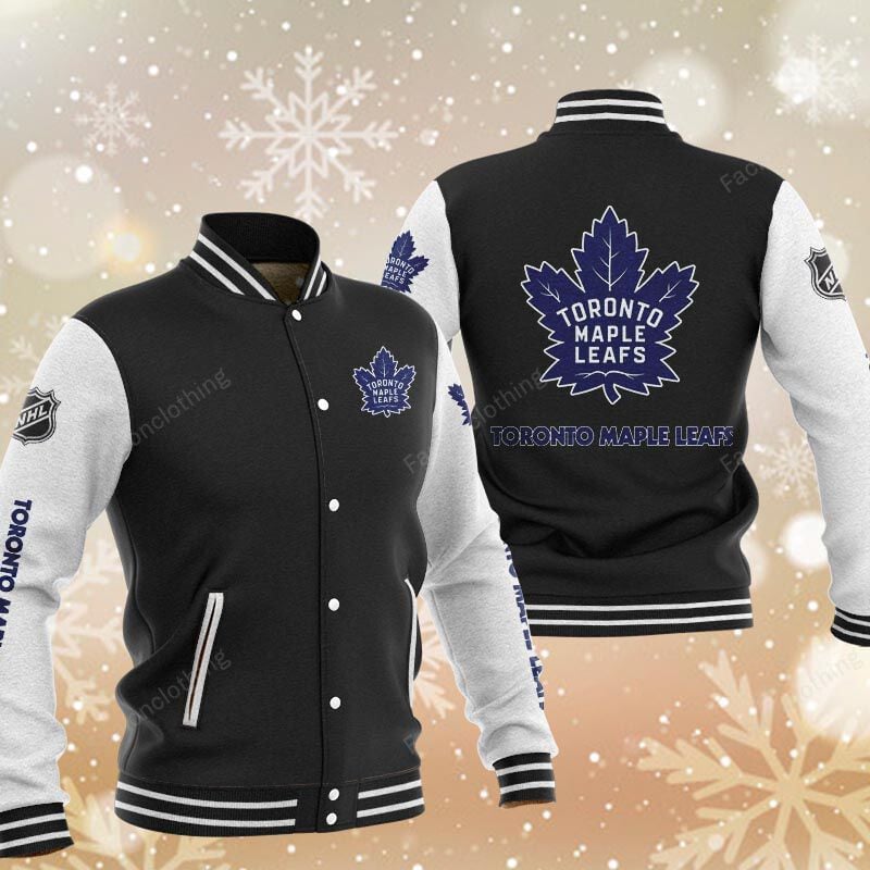 Sportswearmerch Toronto Maple Leafs NHL Personalized Baseball Jacket For Fan