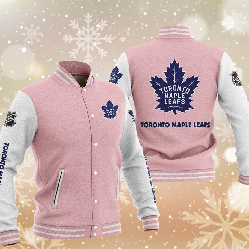 Sportswearmerch Toronto Maple Leafs NHL Personalized Baseball Jacket For Fan