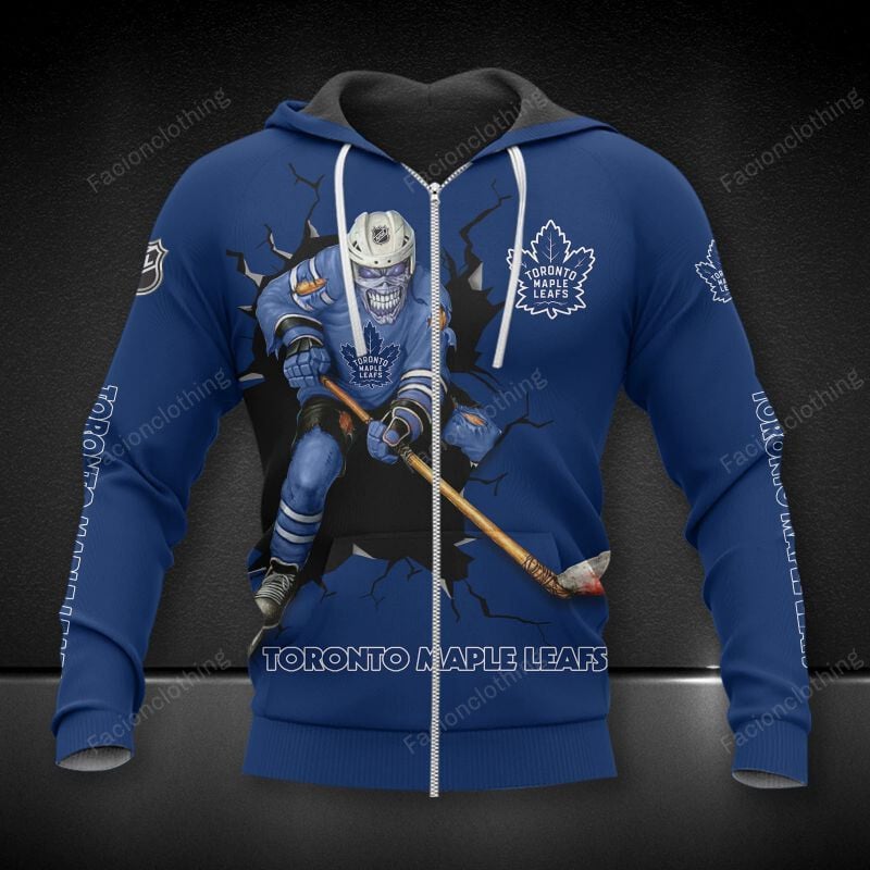 Sportswearmerch Toronto Maple Leafs NHL Personalized Zip Hoodie For Fan
