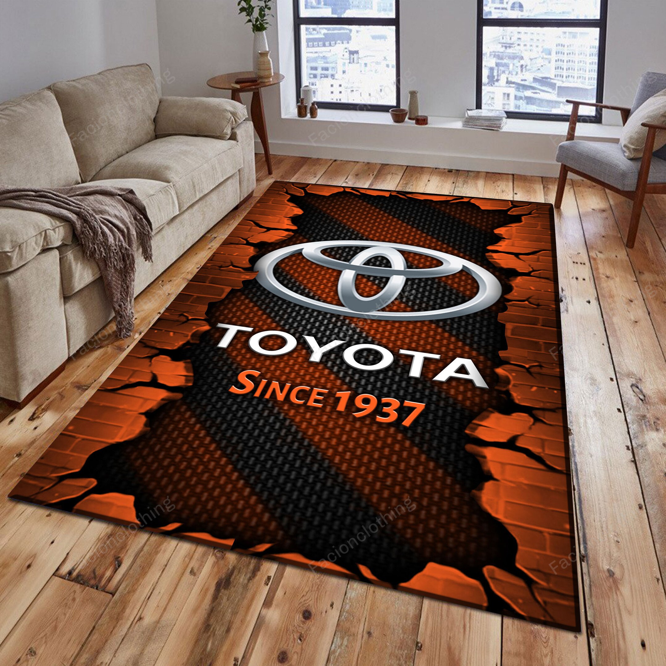Sportswearmerch Toyota Car Personalized Rug For Fan