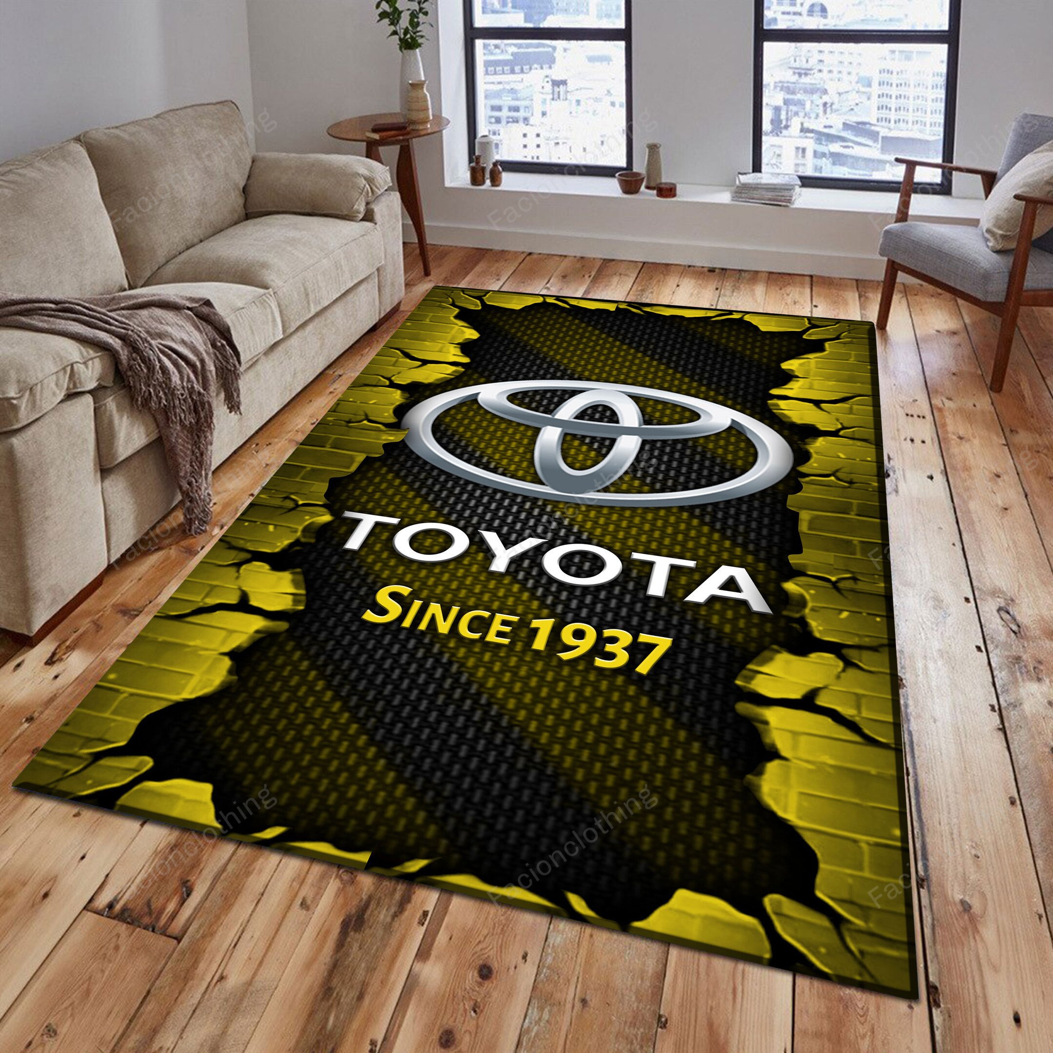 Sportswearmerch Toyota Car Personalized Rug For Fan