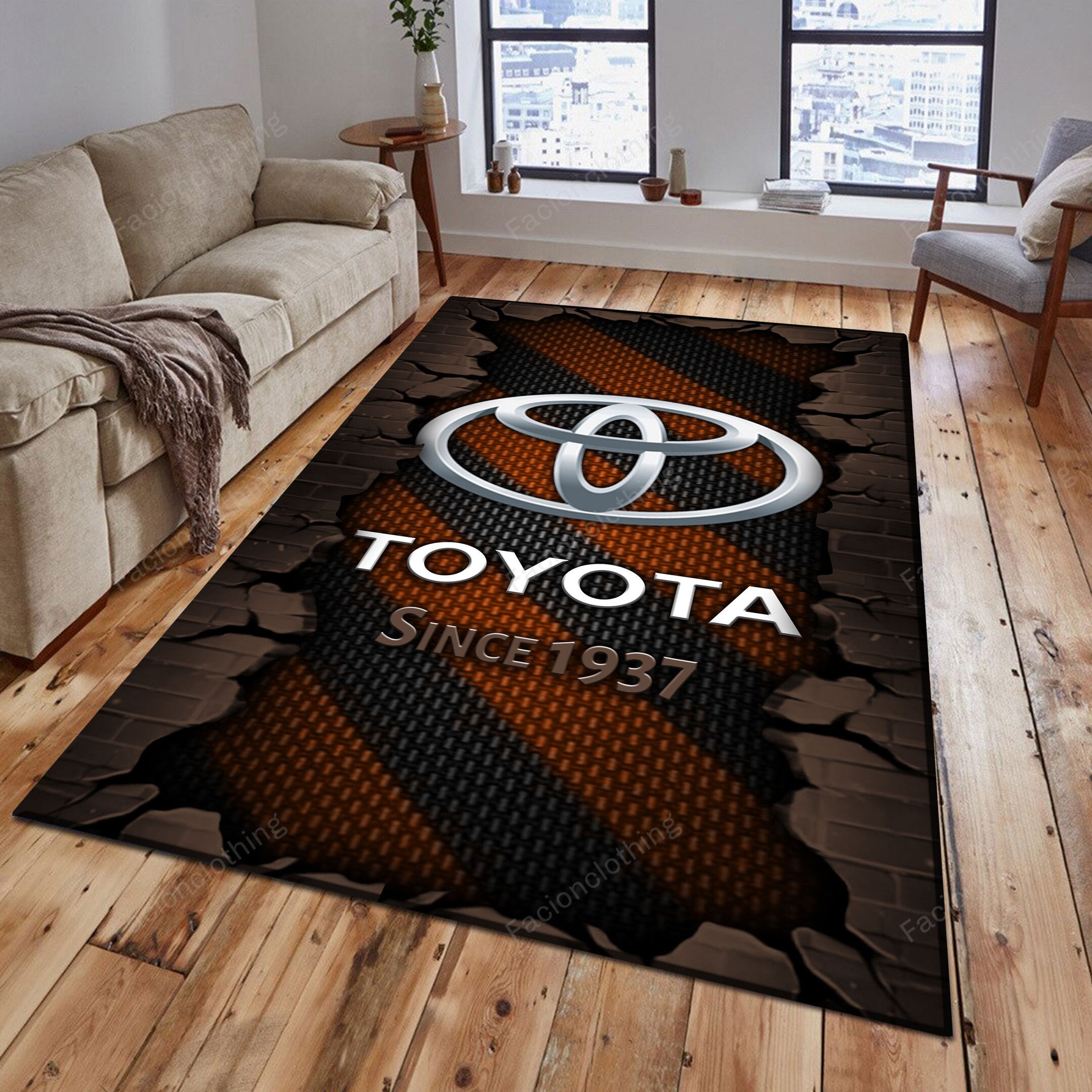 Sportswearmerch Toyota Car Personalized Rug For Fan