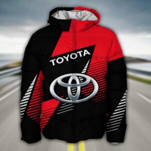 Sportswearmerch Toyota Car Puffer Jacket For Fan
