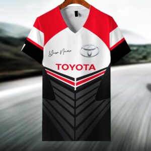 Sportswearmerch Toyota Car V-neck Women T-shirt For Fan