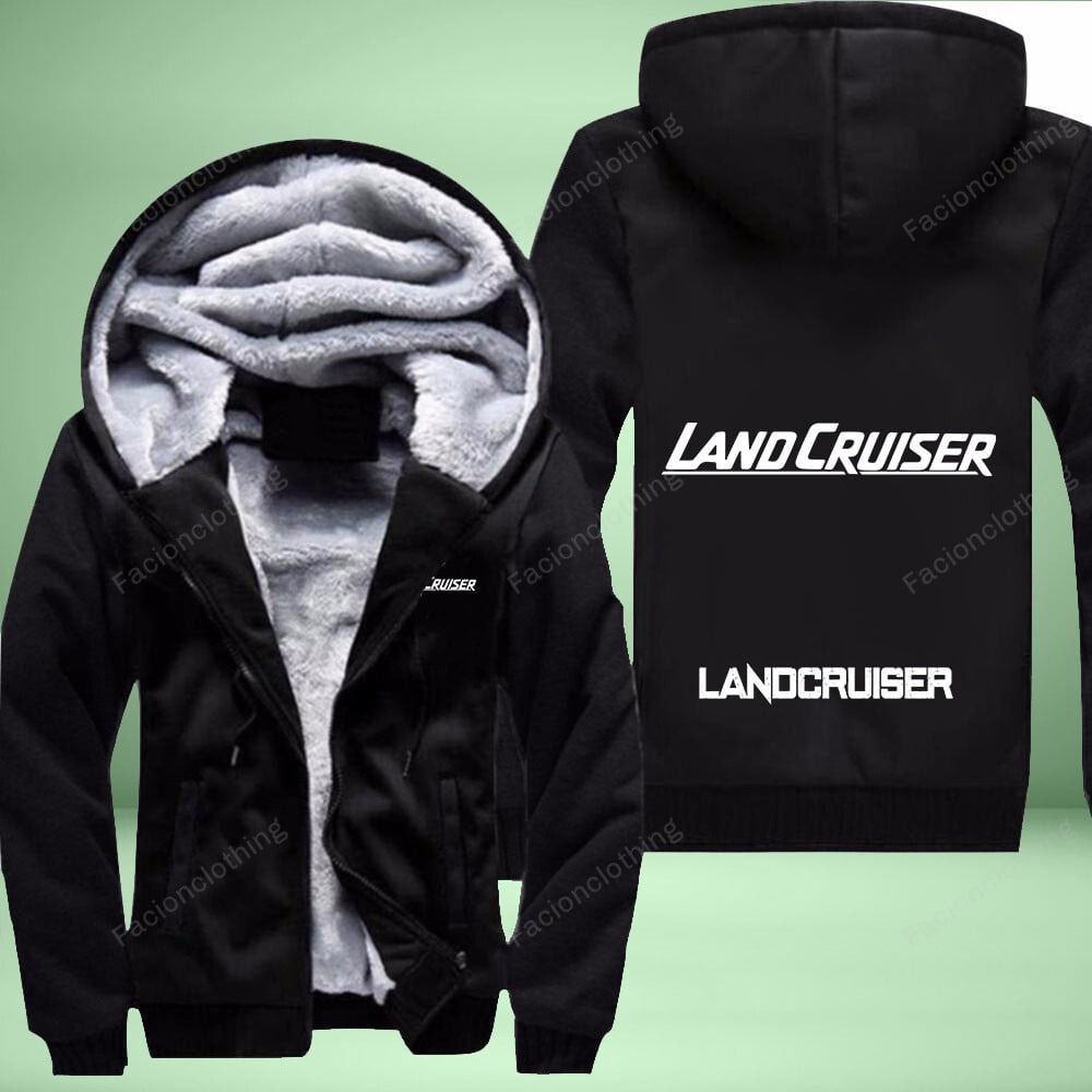 Sportswearmerch Toyota Landcruiser Car Personalized Fleece Zip Hoodie Jacket For Fan