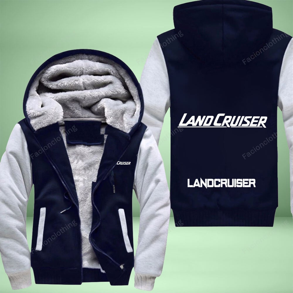 Sportswearmerch Toyota Landcruiser Car Personalized Fleece Zip Hoodie Jacket For Fan