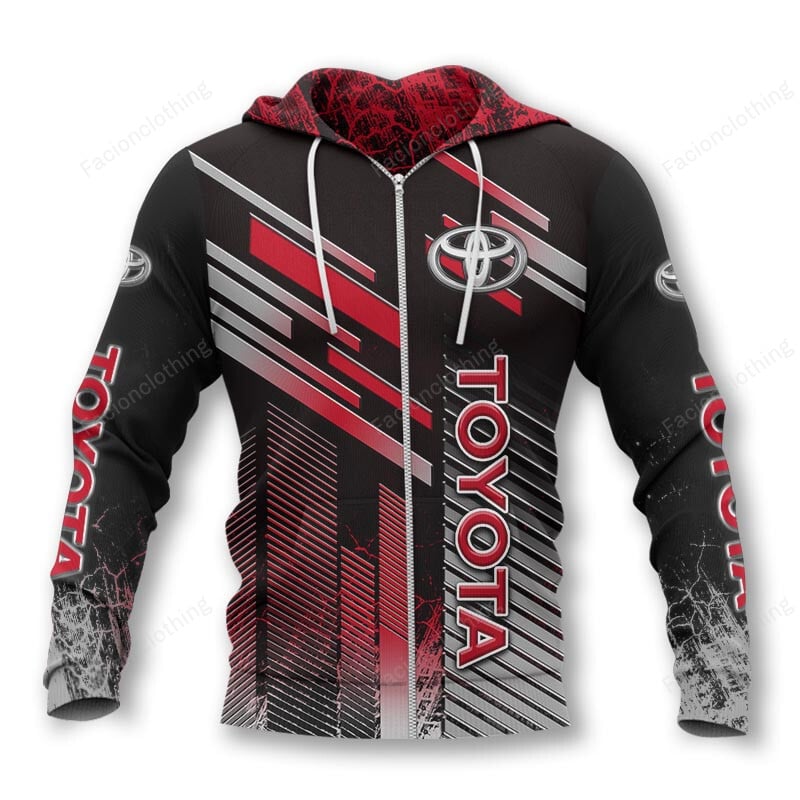 Sportswearmerch Toyota Landcruiser Car Personalized Zip Hoodie For Fan