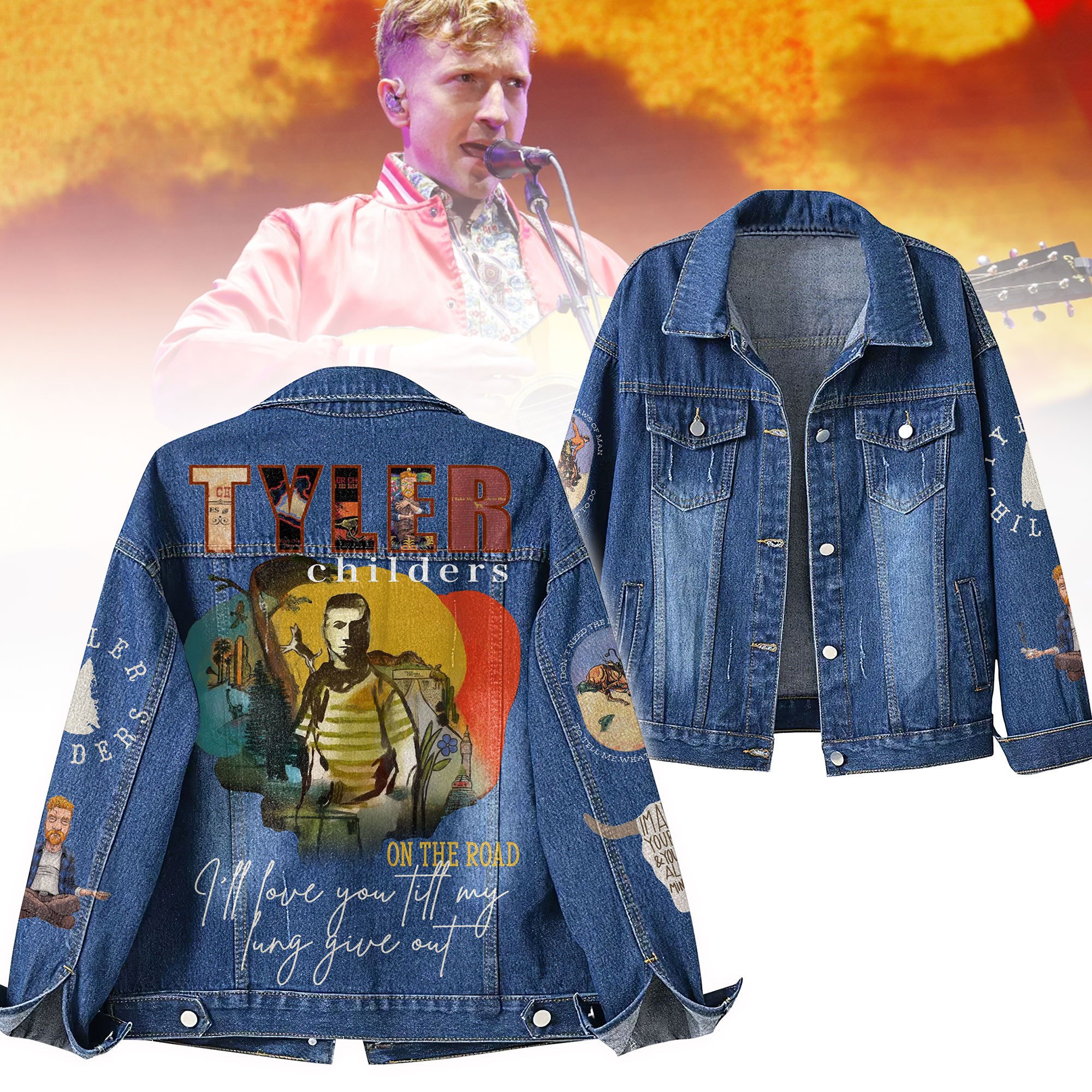 Sportswearmerch Tyler Childers Denim Jacket Gift For Fans