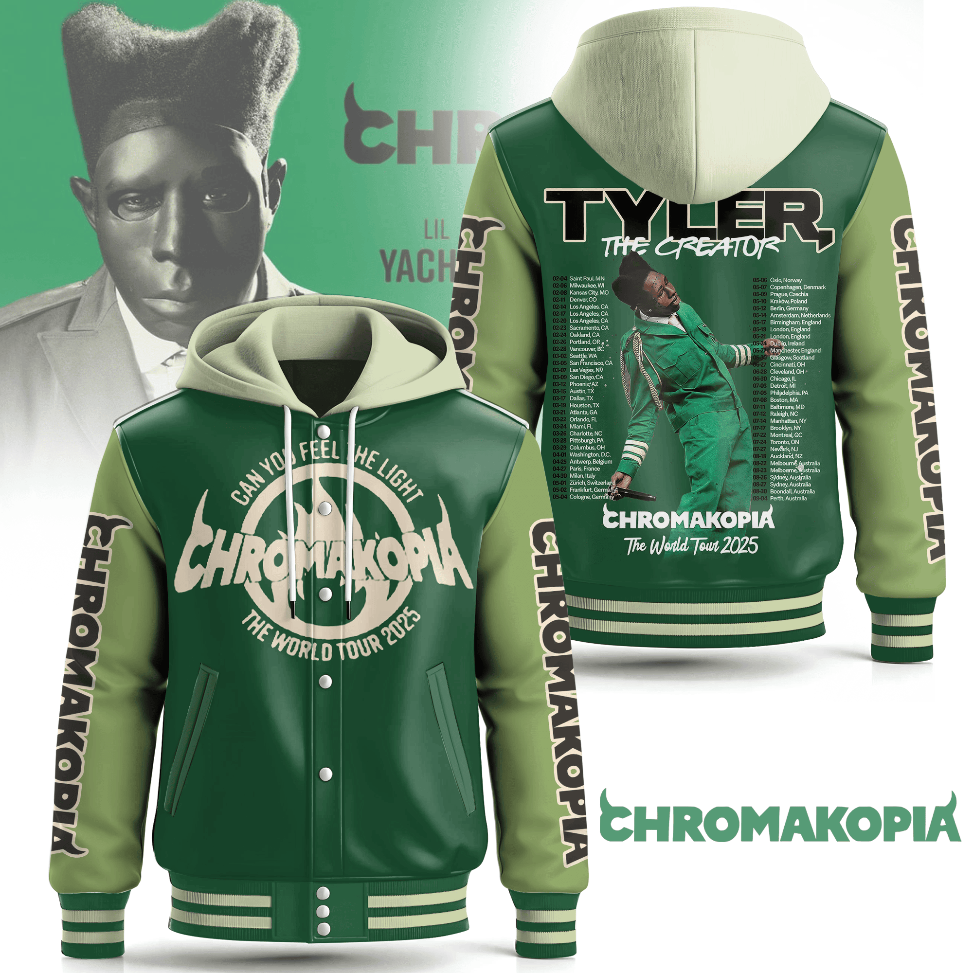 Sportswearmerch Tyler Hooded Baseball Jacket Gift For Fan