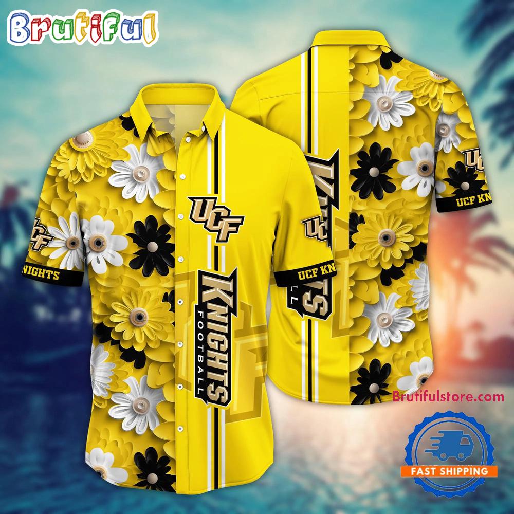 Sportswearmerch UCF Knights NCAA Flower Summer Personalized Hawaiian Shirt For Fan