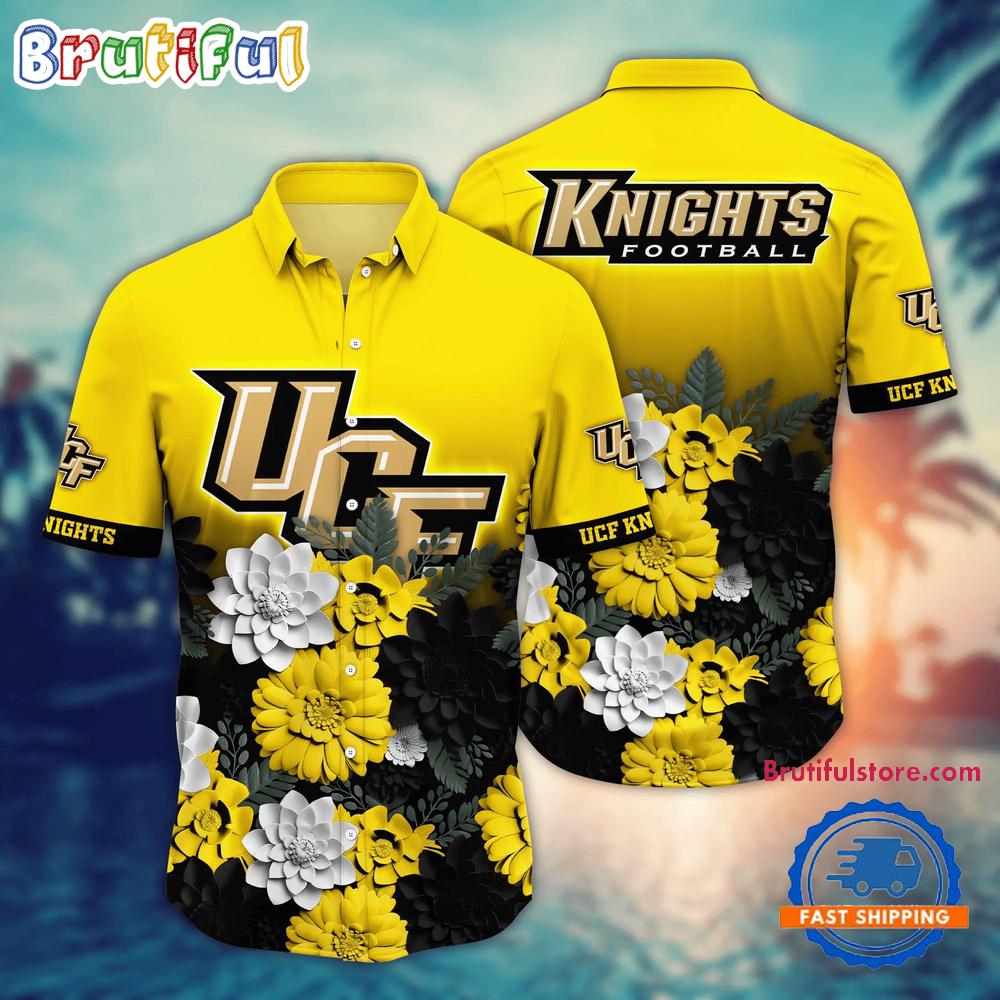 Sportswearmerch UCF Knights NCAA Flower Tropical Summer Beach Hawaiian Shirt For Fan