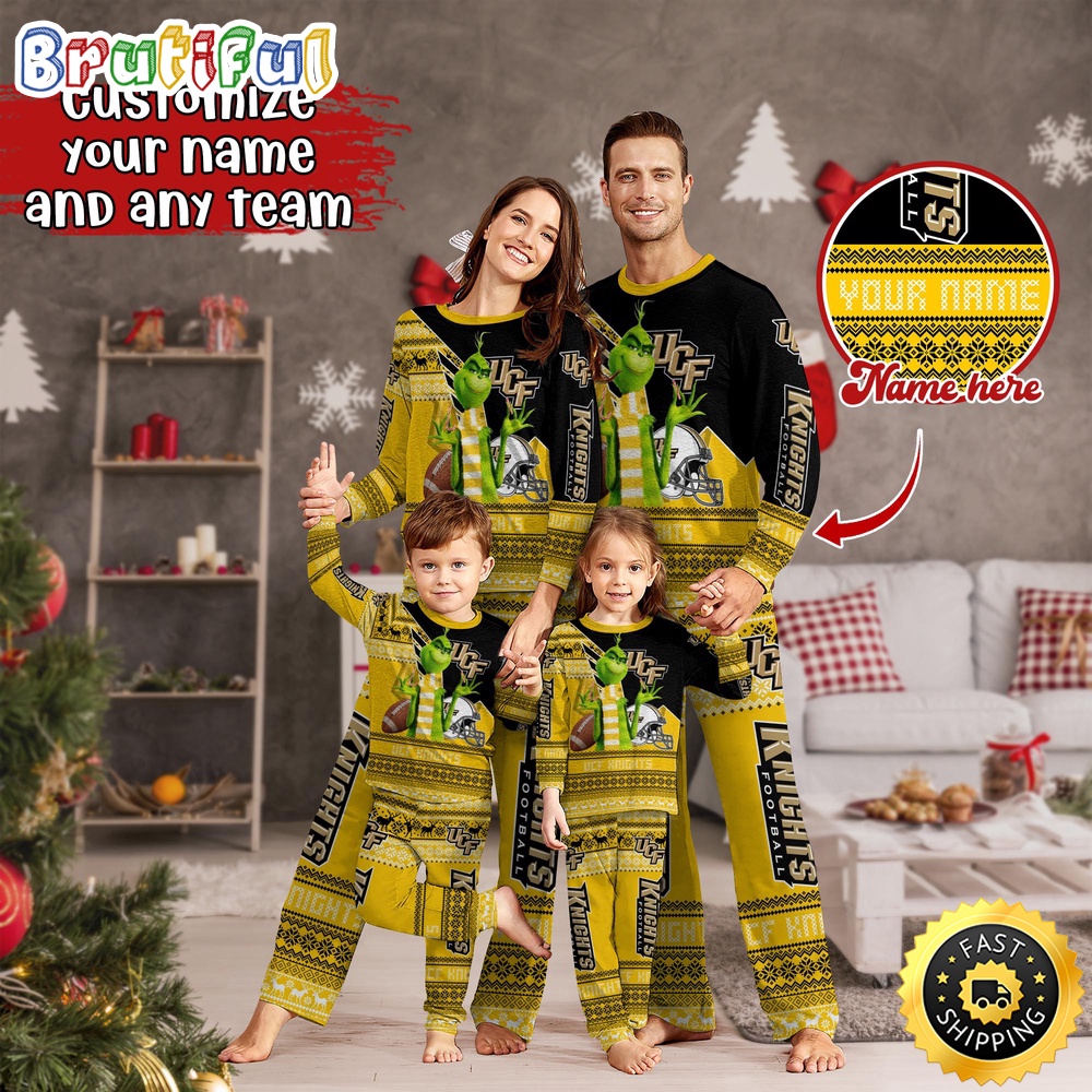 Sportswearmerch UCF Knights NCAA Personalized Pajamas Family For Fan