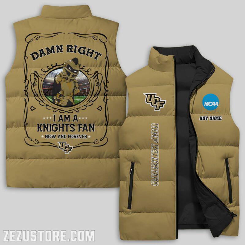 Sportswearmerch UCF Knights NCAA Sleeveless Puffer Jacket For Fans