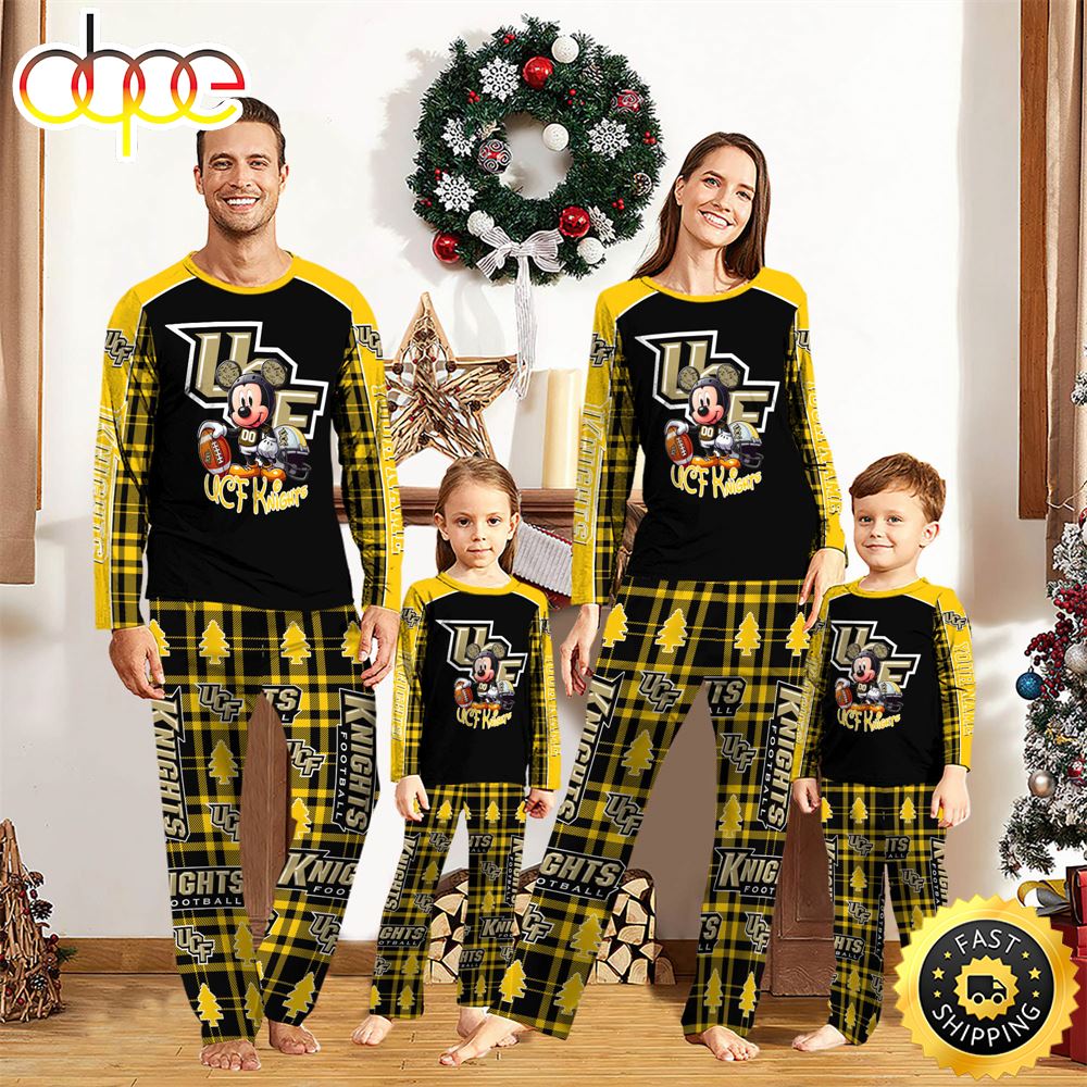Sportswearmerch UCF Knights NCAA x Mickey Mouse Personalized Pajamas Family For Fan