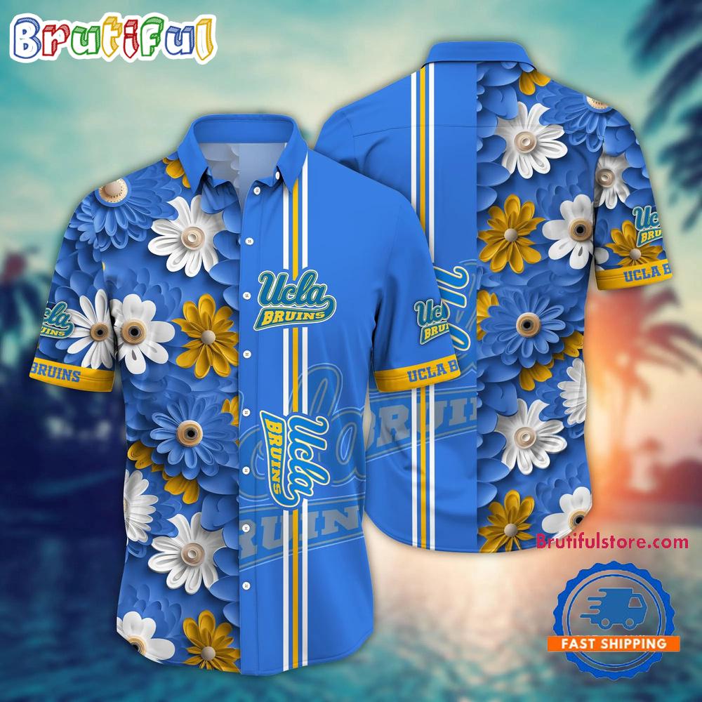 Sportswearmerch UCLA Bruins NCAA Flower Summer Personalized Hawaiian Shirt For Fan