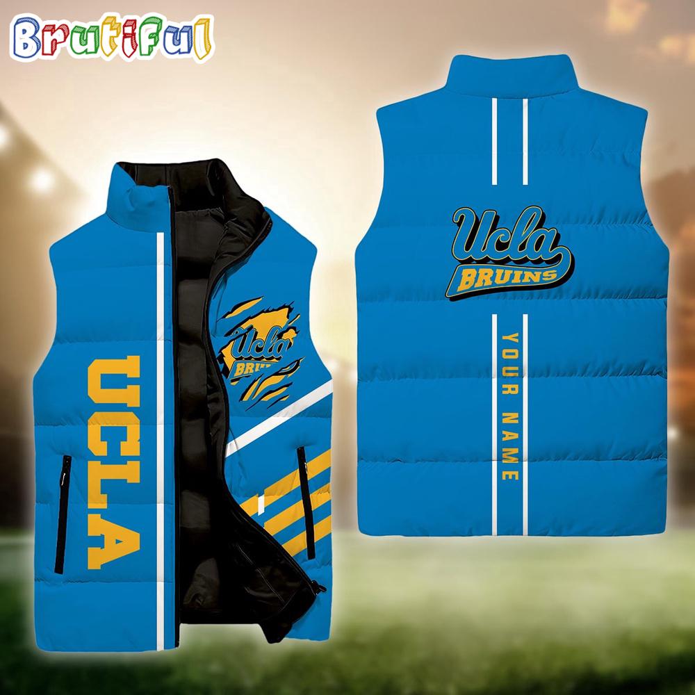 Sportswearmerch UCLA Bruins NCAA Personalized Sleeveless Down Puffer Jacket For Fan
