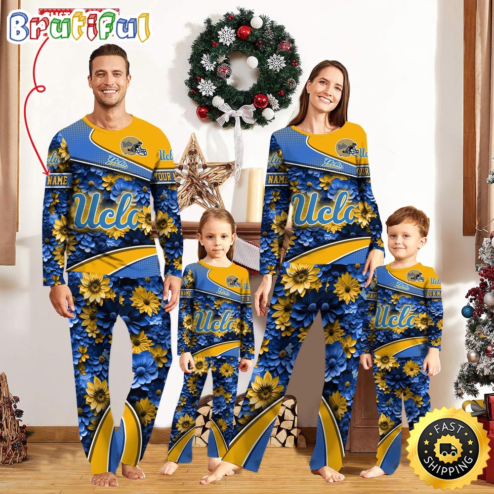 Sportswearmerch UCLA Bruins NCAA Sport Fans Personalized Pajamas Family For Fan