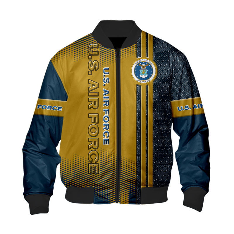 Sportswearmerch United States Air Force Army Personalized Fashion Bomber Jacket For Fan
