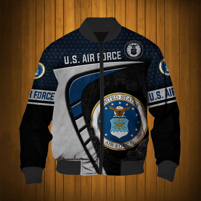 Sportswearmerch United States Air Force Army Personalized Fashion Bomber Jacket For Fan