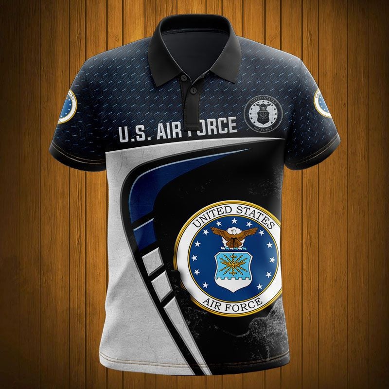 Sportswearmerch United States Air Force Army Personalized Fashion Polo Shirt For Fan