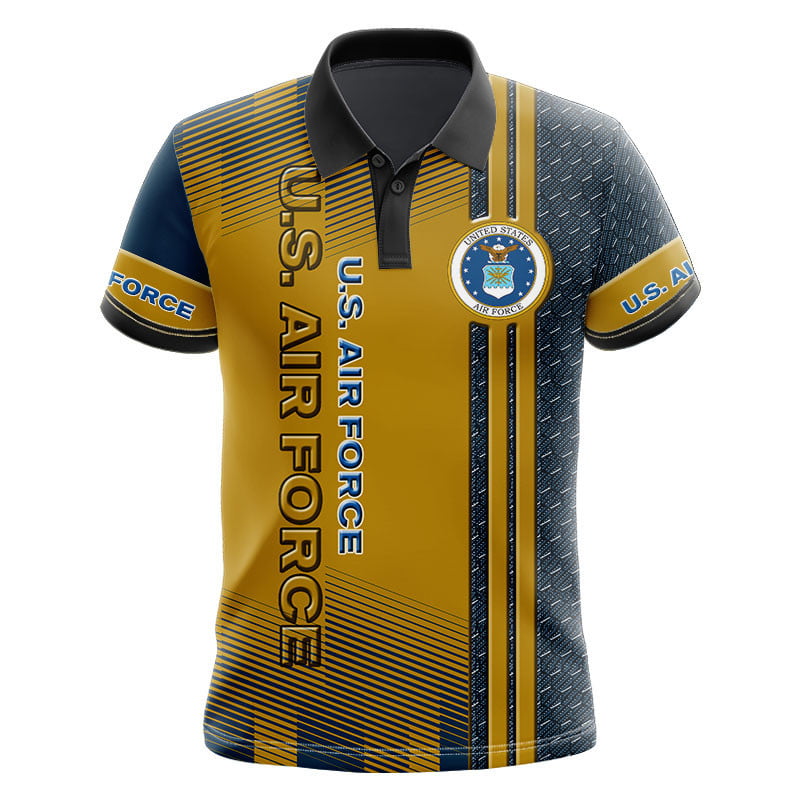 Sportswearmerch United States Air Force Army Personalized Fashion Polo Shirt For Fan