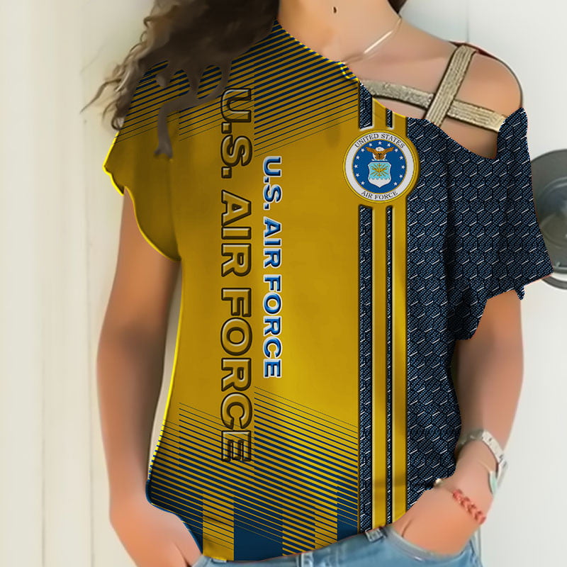 Sportswearmerch United States Air Force Army Personalized Fashion Strapless Short Sleeve For Fan