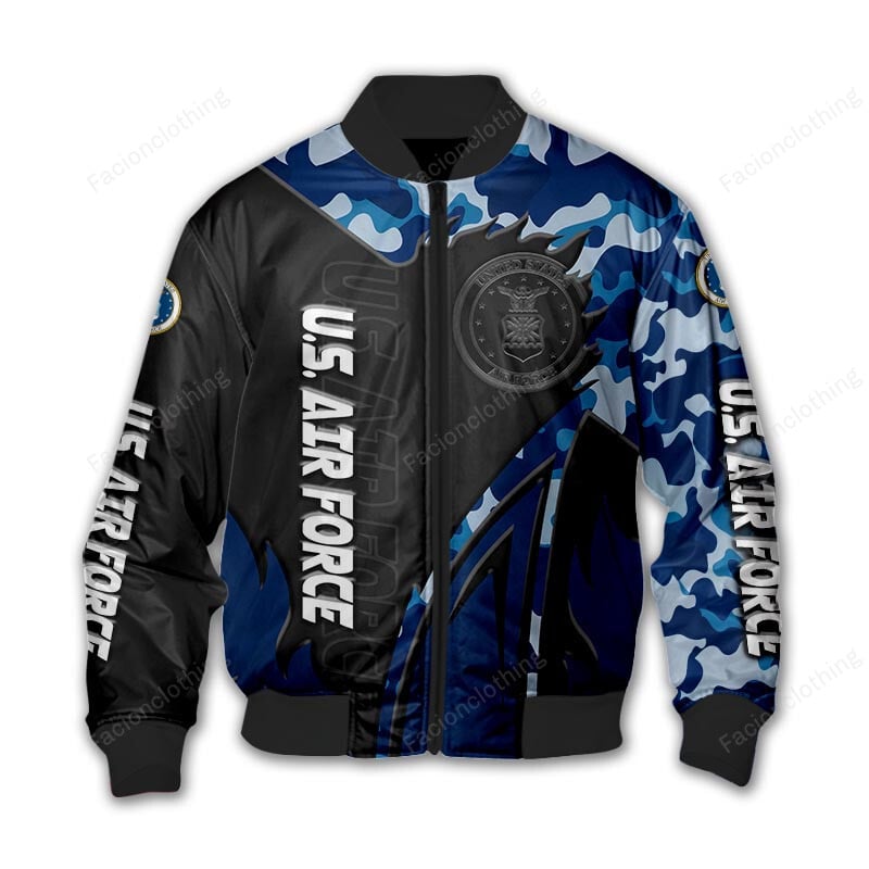 Sportswearmerch United States Air Force Personalized Bomber Jacket For Fan