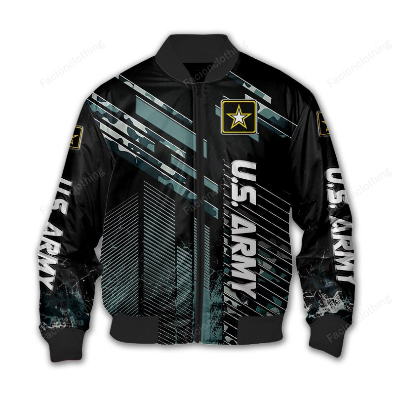 Sportswearmerch United States Army Personalized Bomber Jacket For Fan