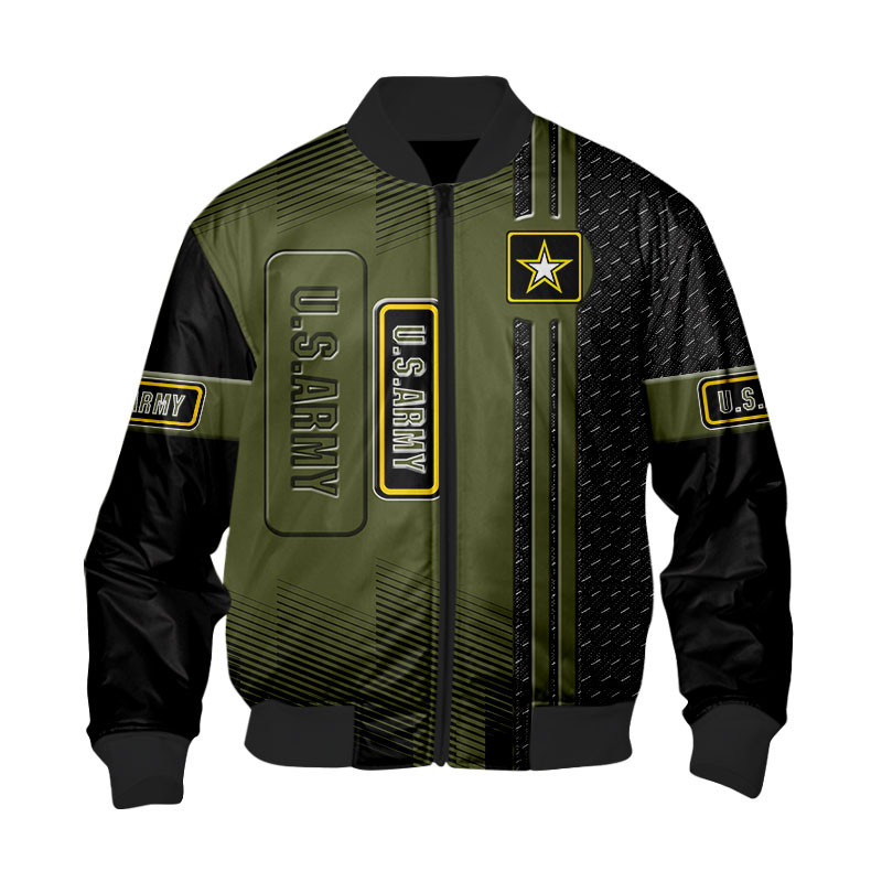 Sportswearmerch United States Army Personalized Fashion Bomber Jacket For Fan