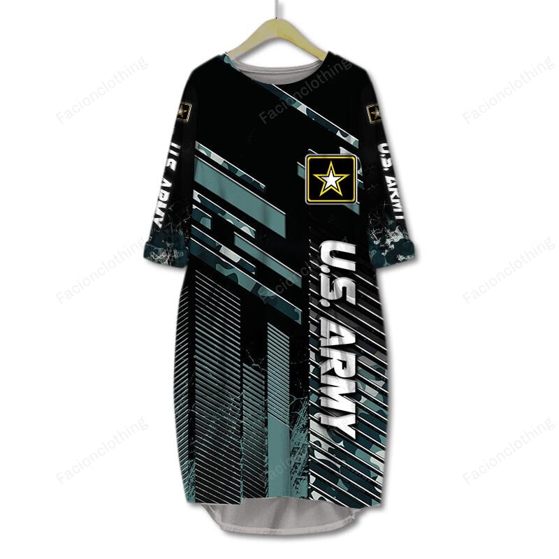 Sportswearmerch United States Army Personalized Pocket Dress For Fan