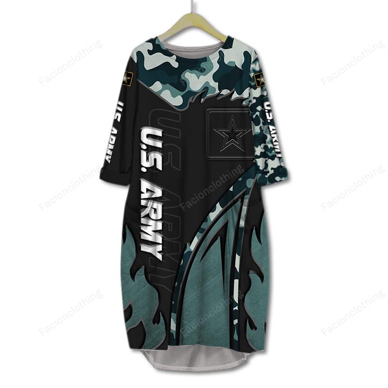 Sportswearmerch United States Army Personalized Pocket Dress For Fan