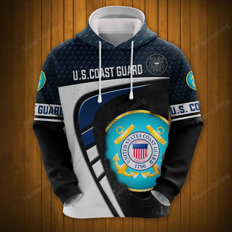Sportswearmerch United States Coast Guard Army Personalized Fashion Hoodie For Fan