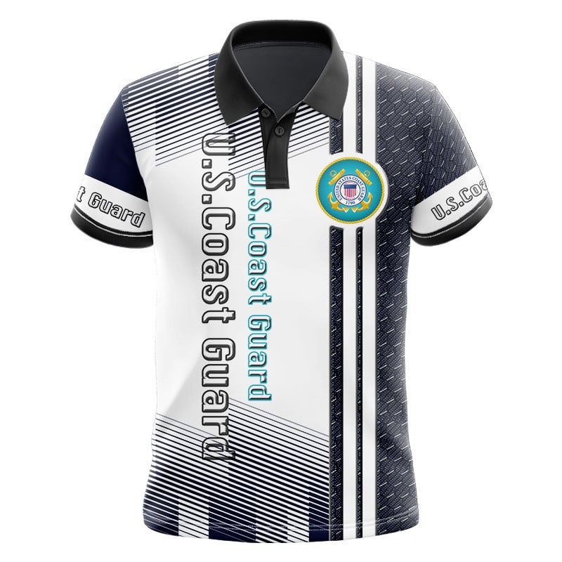 Sportswearmerch United States Coast Guard Army Personalized Fashion Polo Shirt For Fan