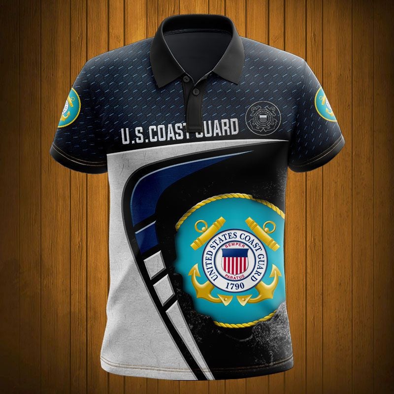Sportswearmerch United States Coast Guard Army Personalized Fashion Polo Shirt For Fan