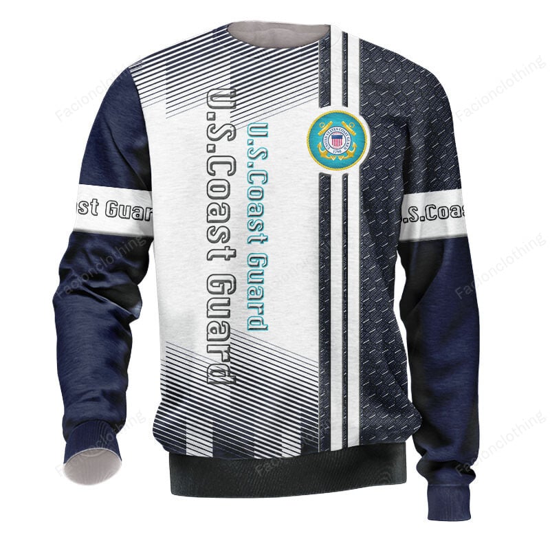 Sportswearmerch United States Coast Guard Army Personalized Fashion Sweater For Fan