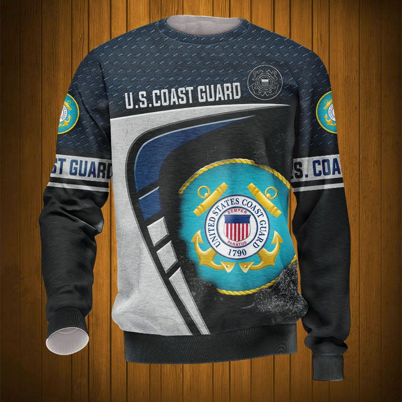 Sportswearmerch United States Coast Guard Army Personalized Fashion Sweater For Fan