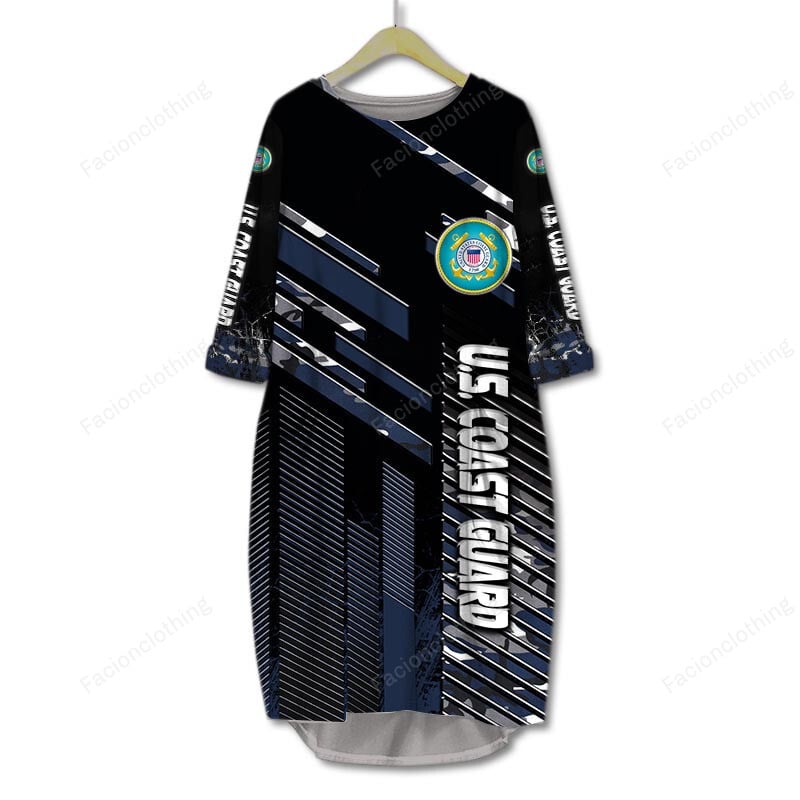 Sportswearmerch United States Coast Guard Personalized Pocket Dress For Fan