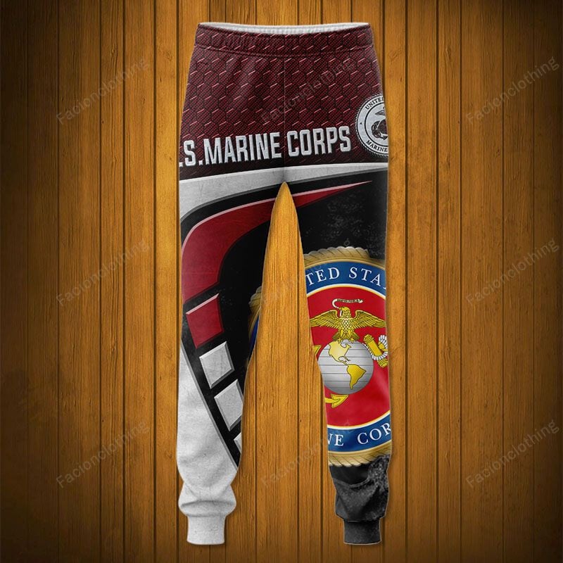 Sportswearmerch United States Marine Corps Army Personalized Fashion Long Pant For Fan