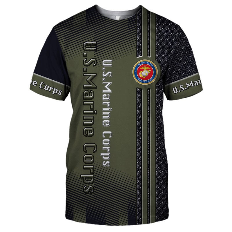 Sportswearmerch United States Marine Corps Army Personalized Fashion T-shirt For Fan