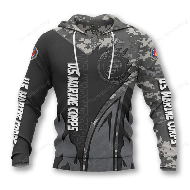 Sportswearmerch United States Marine Corps Personalized Hoodie For Fan