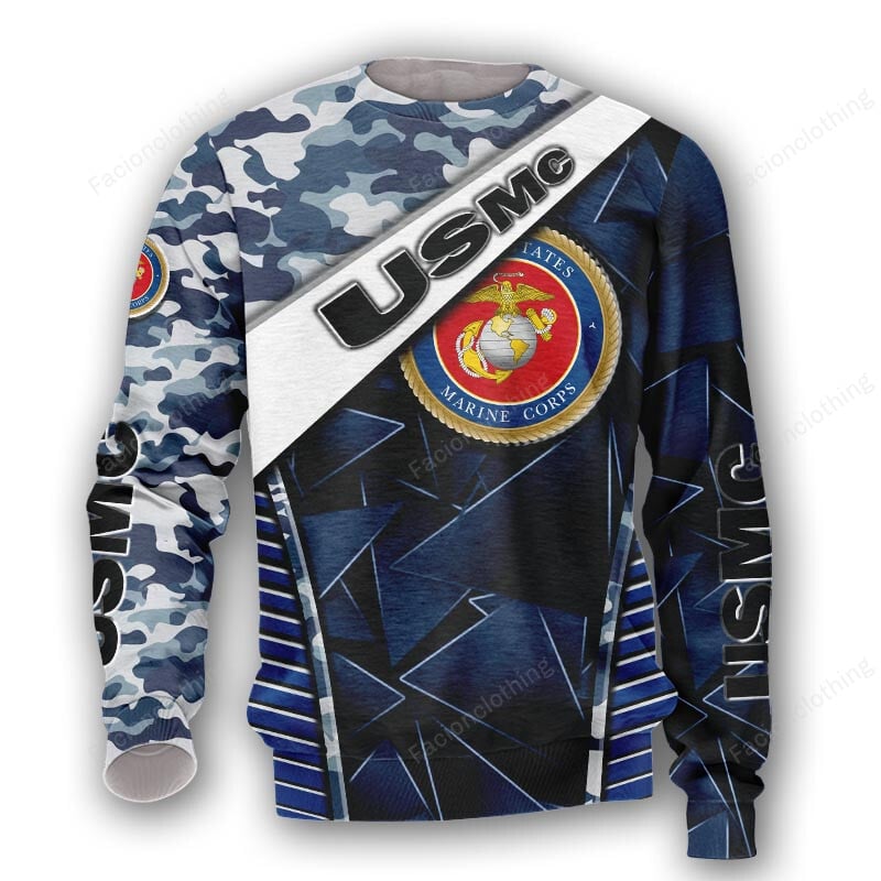 Sportswearmerch United States Marine Corps Personalized Sweater For Fan