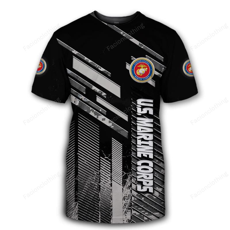 Sportswearmerch United States Marine Corps Personalized T-shirt For Fan