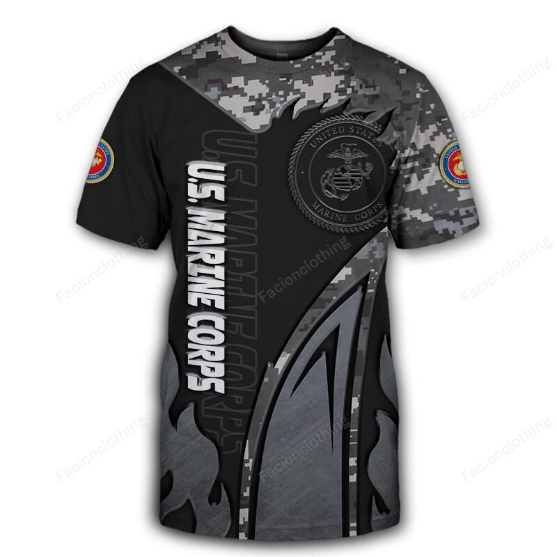Sportswearmerch United States Marine Corps Personalized T-shirt For Fan