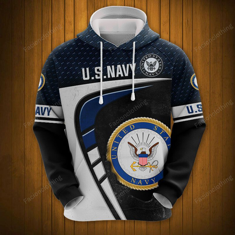 Sportswearmerch United States Navy Army Personalized Fashion Hoodie For Fan