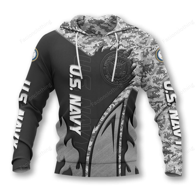 Sportswearmerch United States Navy Personalized Hoodie For Fan