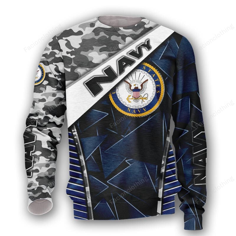 Sportswearmerch United States Navy Personalized Sweater For Fan