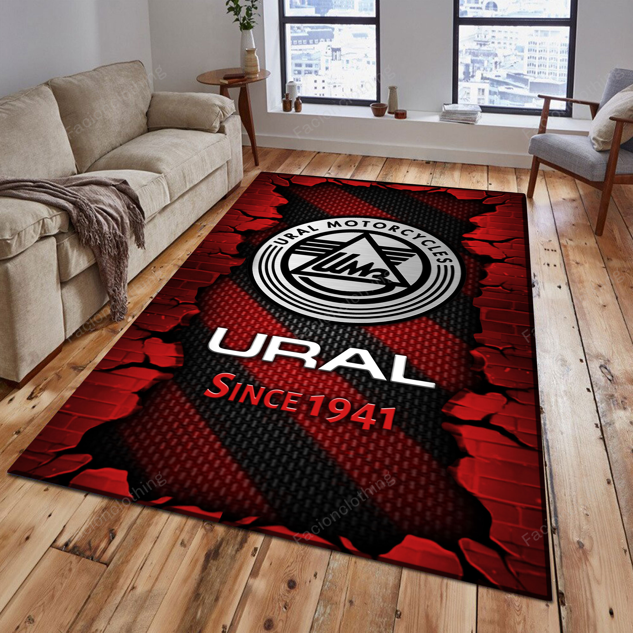 Sportswearmerch Ural Car Personalized Rug For Fan
